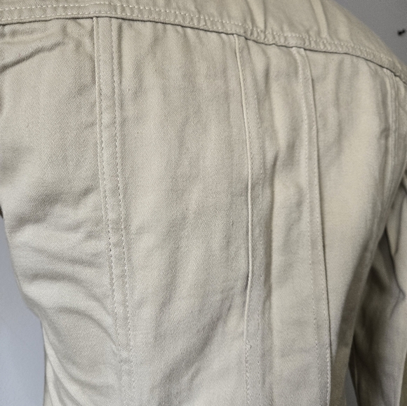 LEE Cream Denim Western Jacket. Size Small - Picture 6 of 13